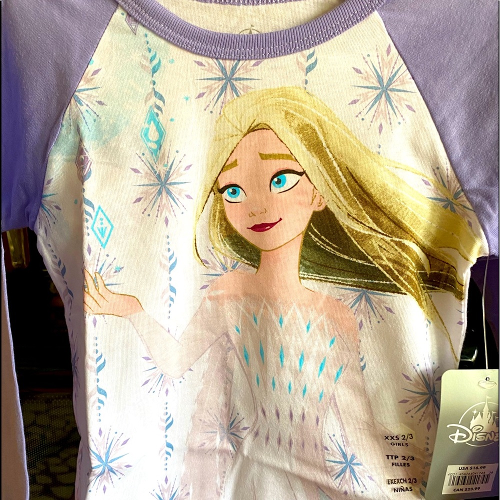 ❄️❄️ Girls “FROZEN 2” Baseball Shirt Size 2/3 ❄️❄️